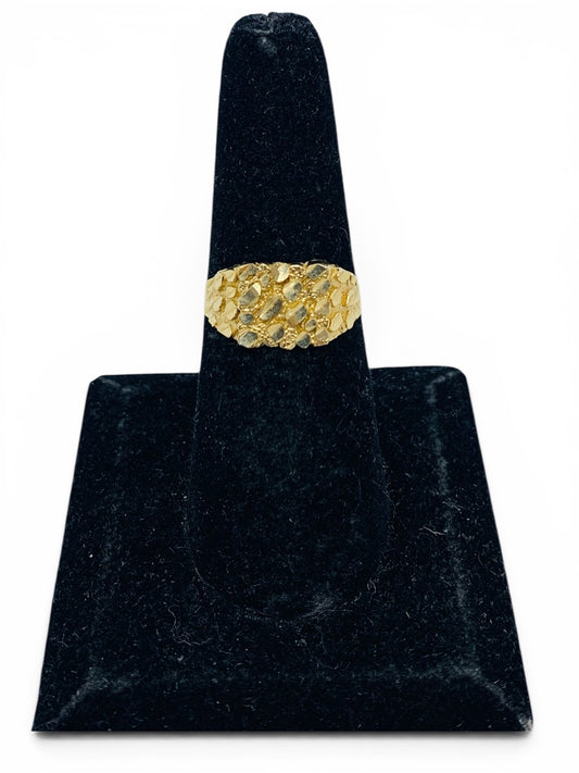 14K Yellow Gold Nugget Ring | Size 7.75 | 2.2g