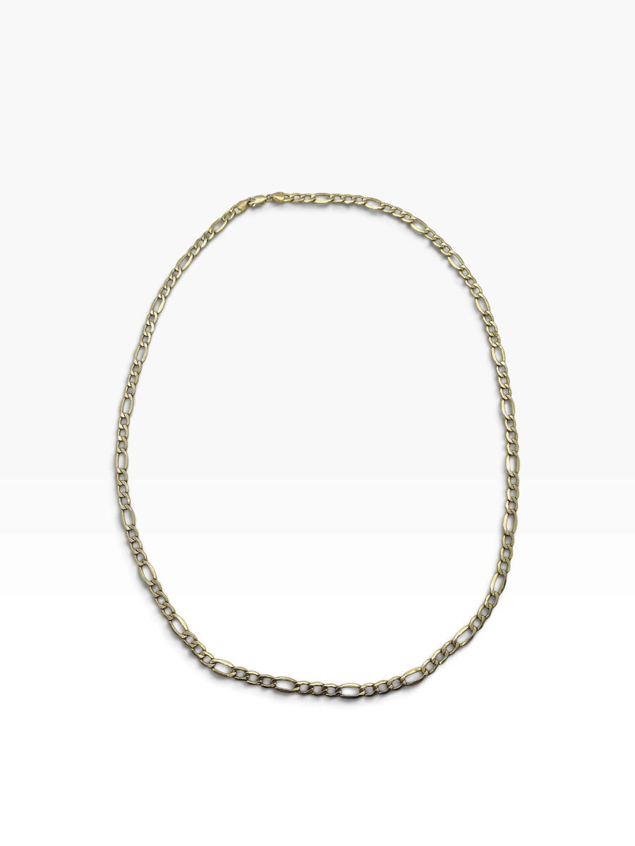 10K Yellow Gold Figaro Chain 5.8 Grams | 5mm Width | 24" Length