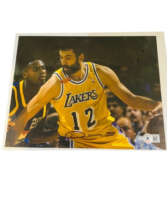Autographed Vlade Divac Photo-Beckett (WW39759)