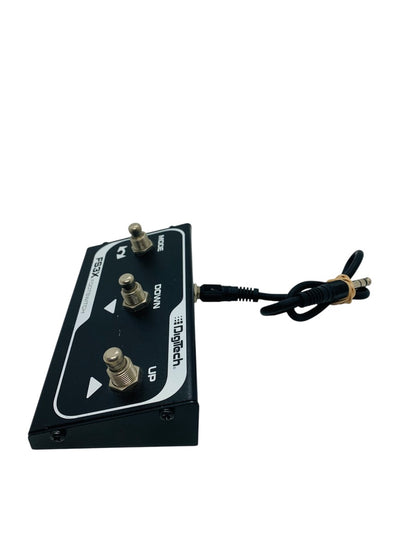 DigiTech FS3X 3 Button Foot Switch Black w/ 1/4" TS Instrument Cable