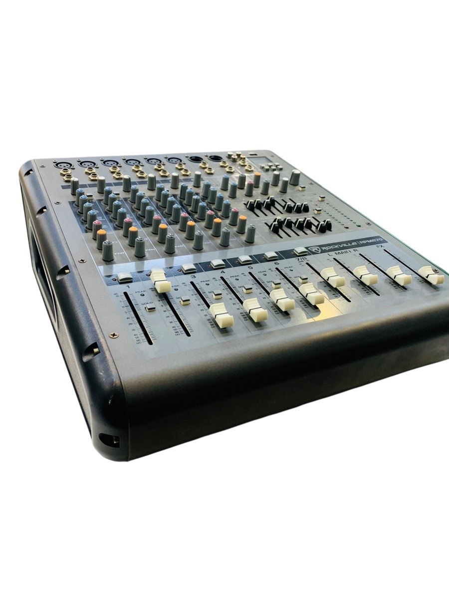 Rockville RPM870 8-Channel 6000w Powered Mixer, USB, Effects (Read)