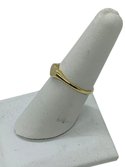 14K Yellow Gold Heart Design Ring Size 7 1/4 Weighs 1.2 Gr