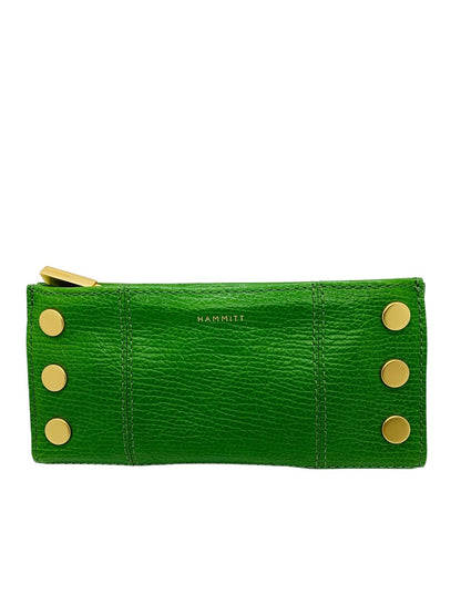 Hammitt North Palm Green Leather Ladies 110 Wallet w/ Box New/Other