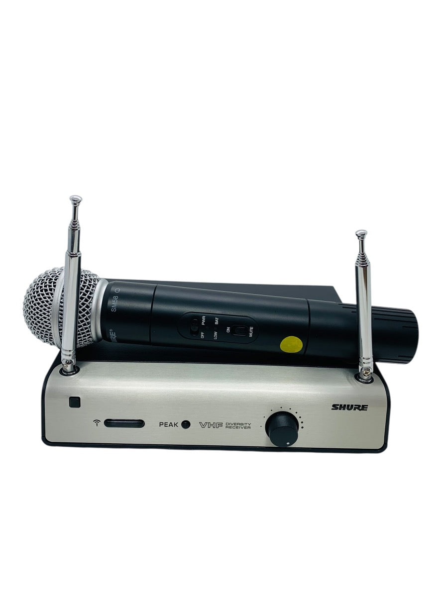 Shure VHF Diversity Receiver 202.200 MHz w/ Shure SM58 Microphone