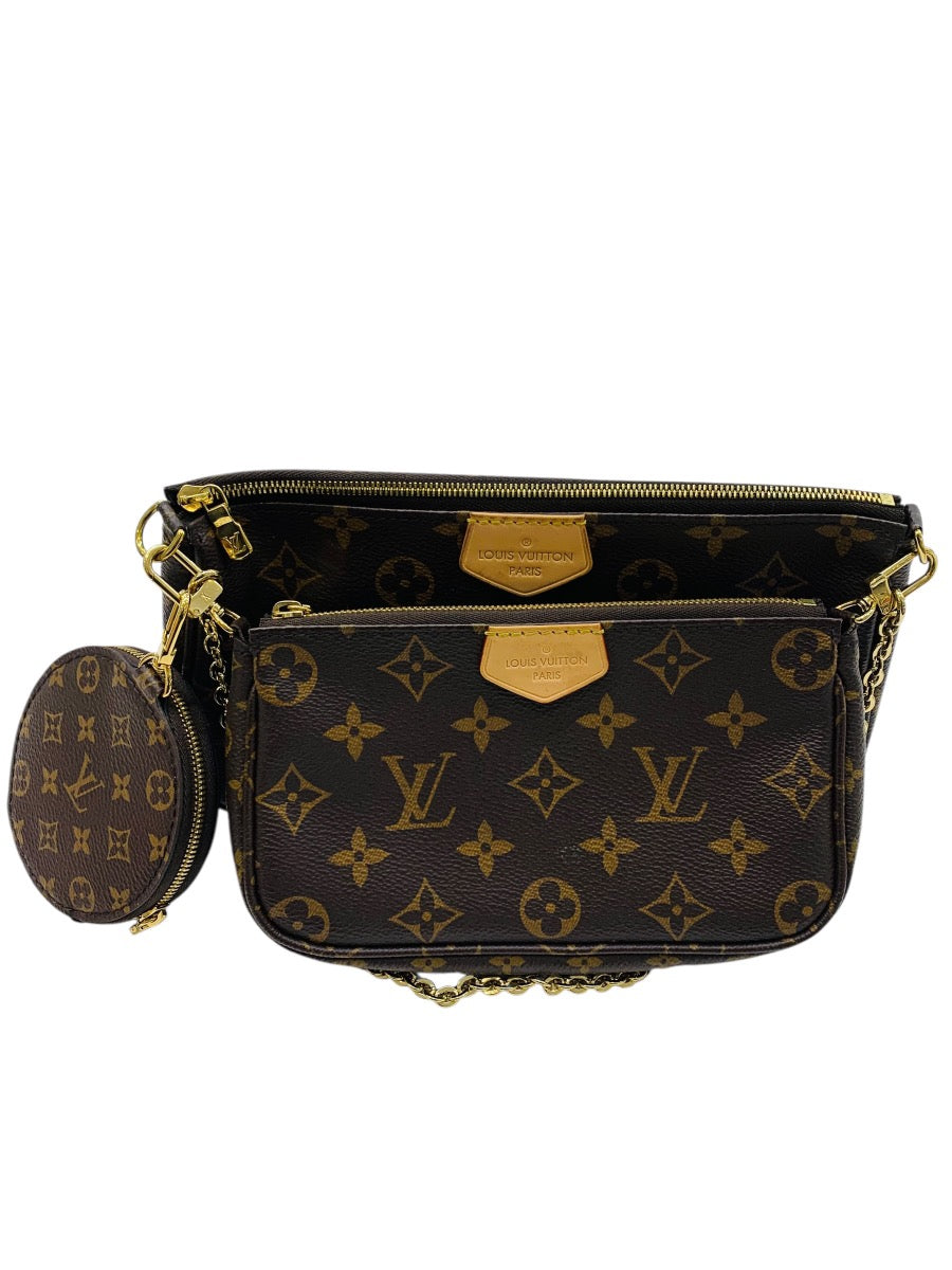 Louis Vuitton Multi Pochette Accessoires Shoulder Bag Canvas Brown USA