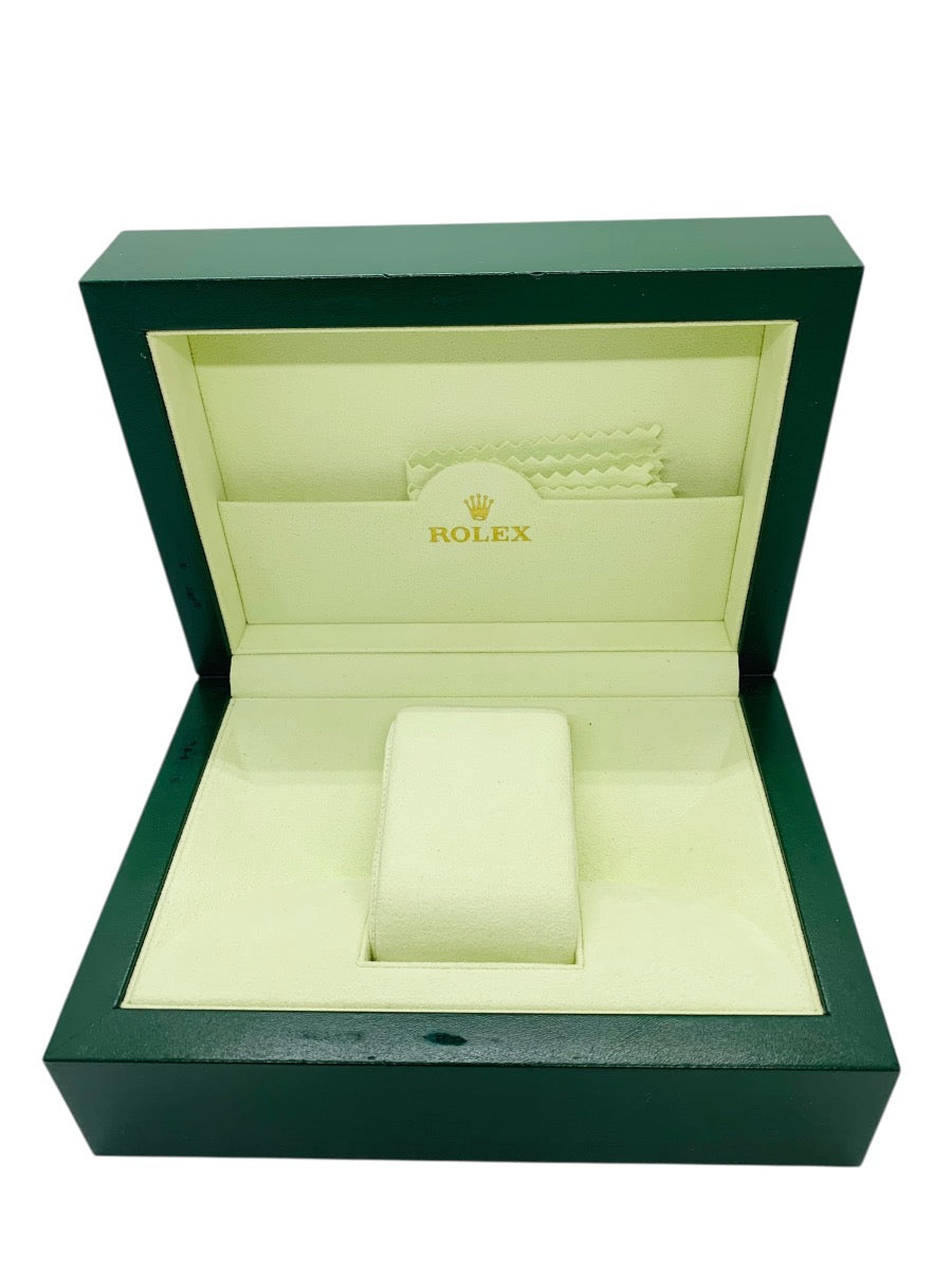 Authentic Rolex Swiss Green Watch Box W/ Pillow Case and Outer Box