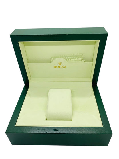 Authentic Rolex Swiss Green Watch Box W/ Pillow Case and Outer Box