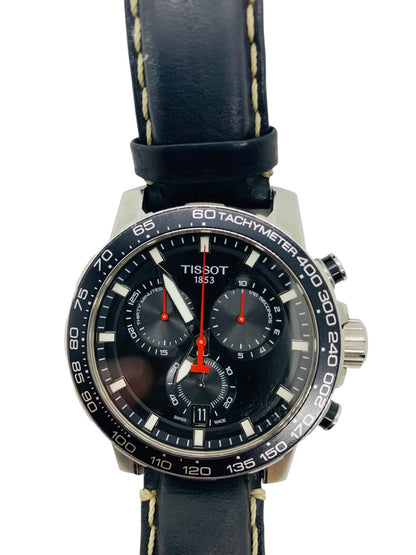Tissot Supersport Chrono Black Dial Black Strap Men's Watch T125617A