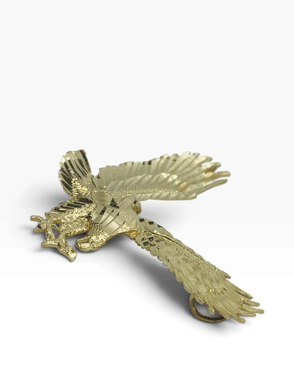 14K Yellow Gold Eagle Style Pendant 4.9 Grams | Size 1.5" X 1.5"