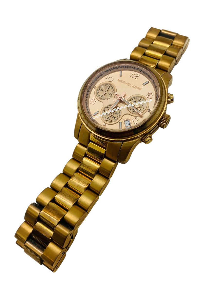 Michael Kors MK-5128 Gold Tone Quartz Chronograph Watch
