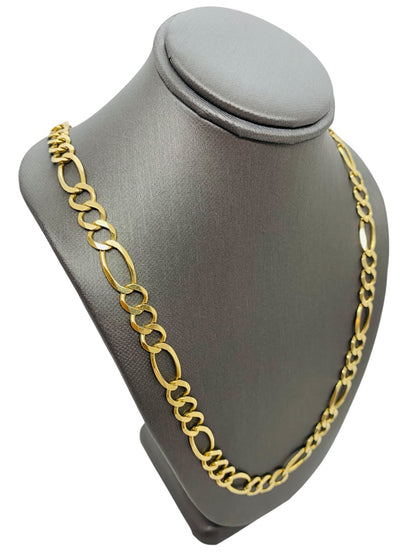 14K Yellow Gold Figaro Chain | Size 26 | 31g