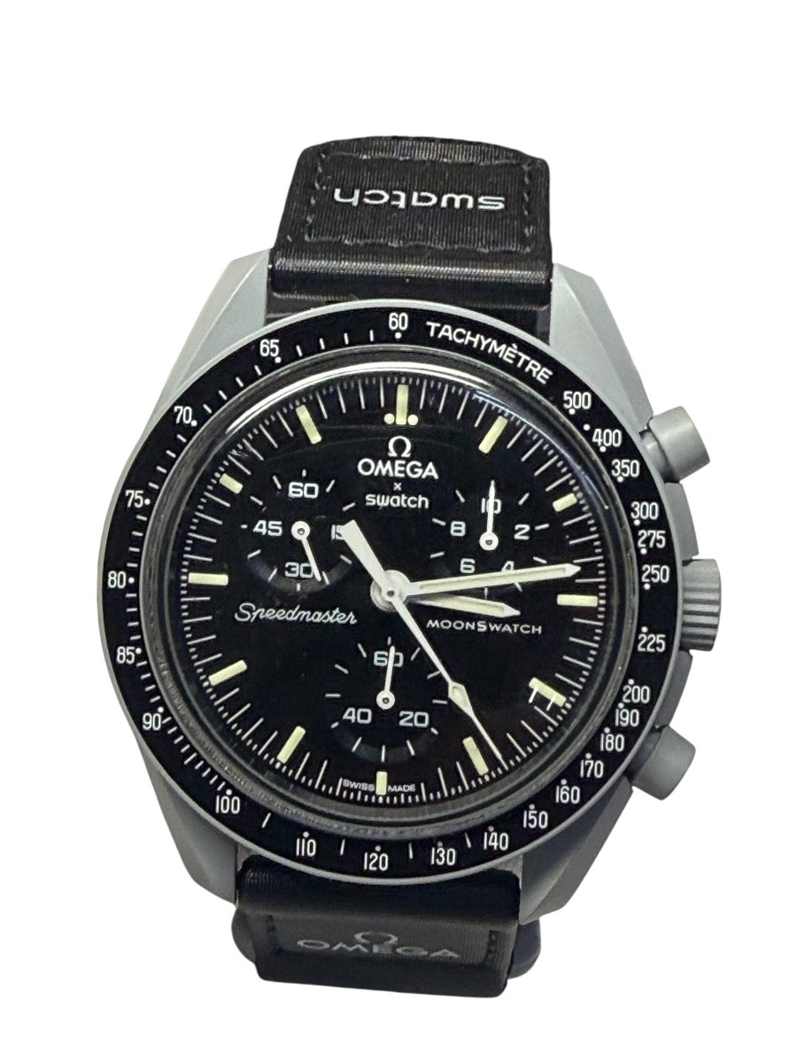 Omega Speedmaster Mission to the Moon Swatch Bioceramic 42mm S033M100