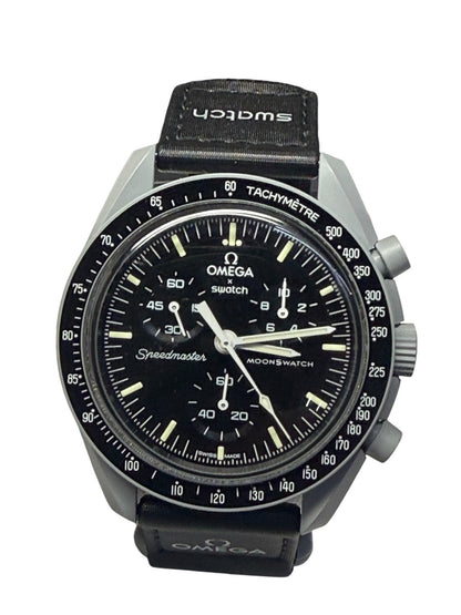 Omega Speedmaster Mission to the Moon Swatch Bioceramic 42mm S033M100