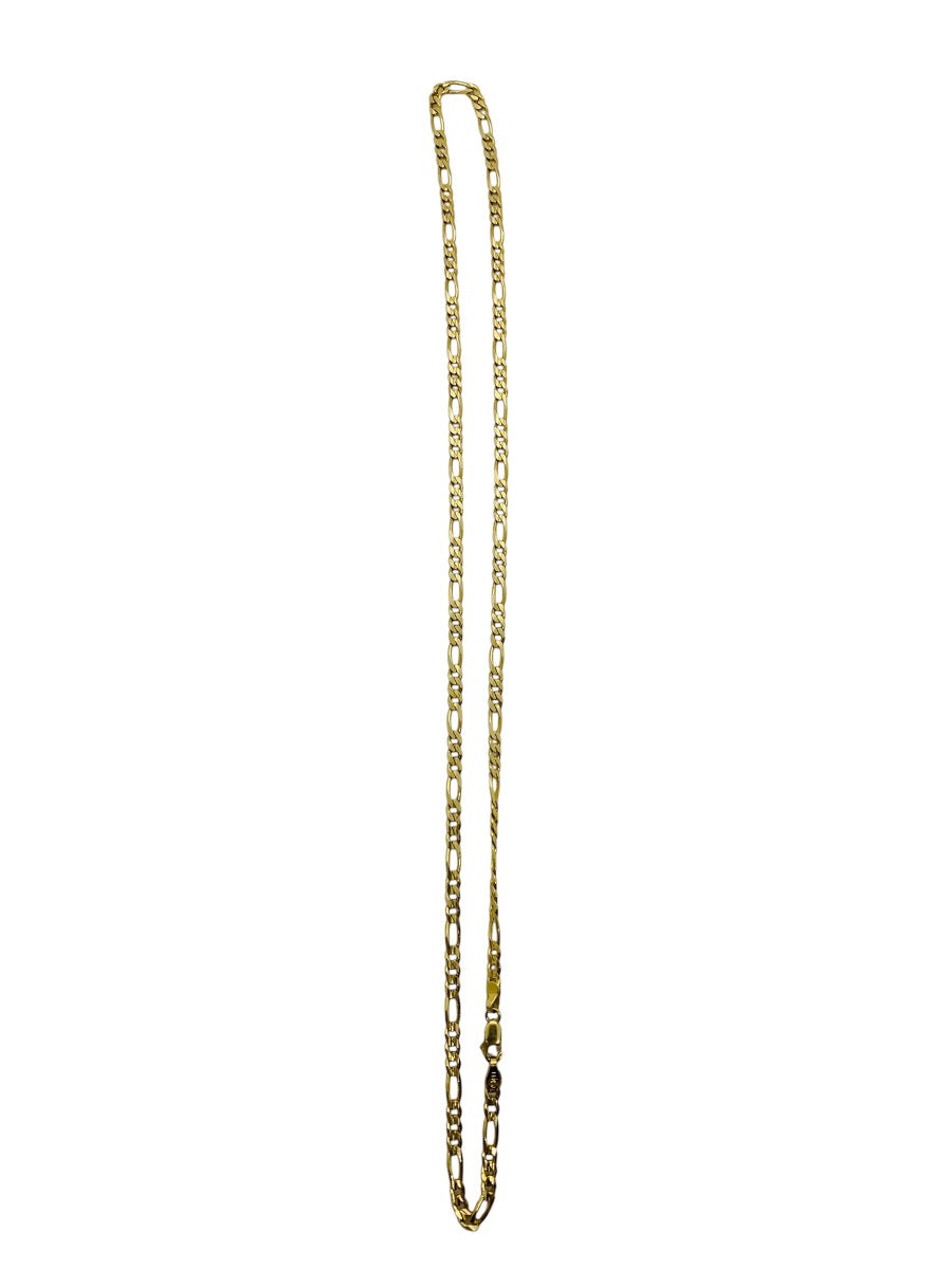 14K Yellow Gold Figaro Chain | Size 22 | 15g