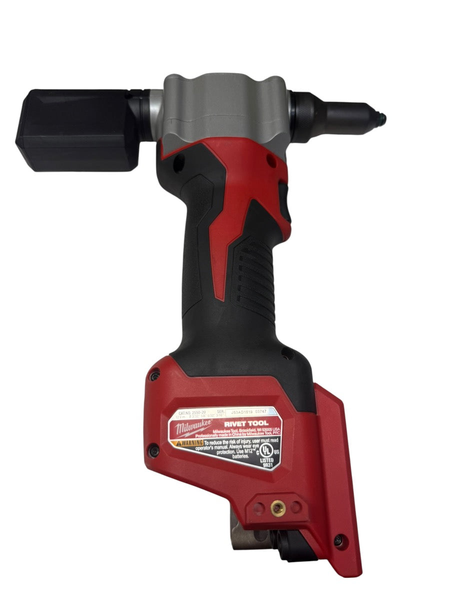 Milwaukee 2550-80 M12 12V Heavy Duty Cordless Rivet Bare Tool Only
