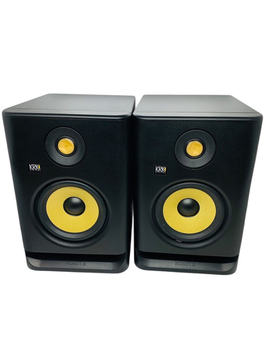 Pair Of KRK System Rokit 5 Active Studio Monitors Black - Gen 4