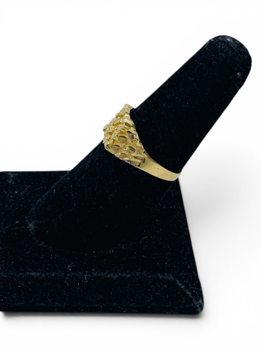 14K Yellow Gold Nugget Ring | Size 7.75 | 2.2g