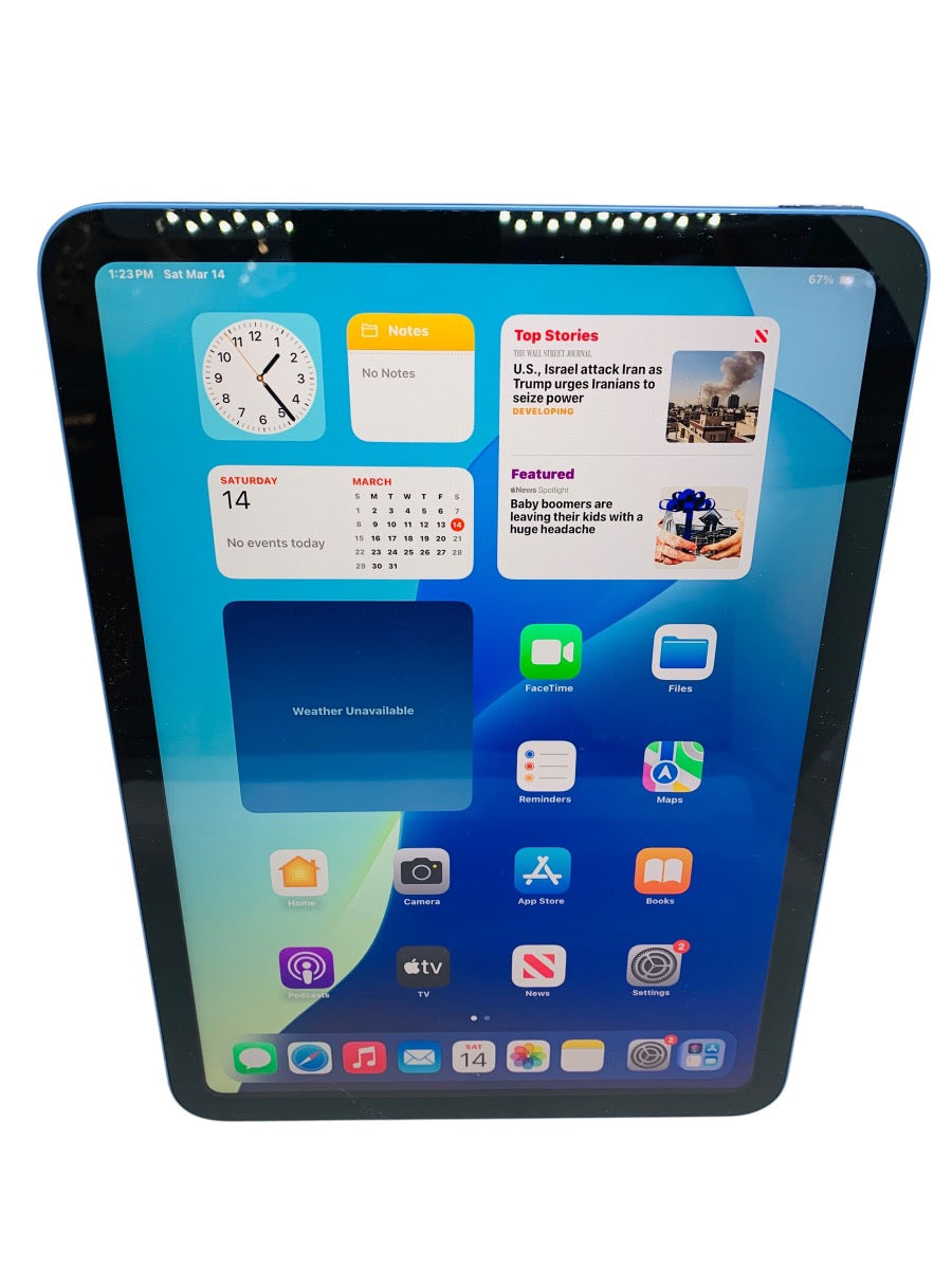 Apple iPad A160 | 11th Gen | A3354 |128 GB | Wi-Fi | 11" | Blue