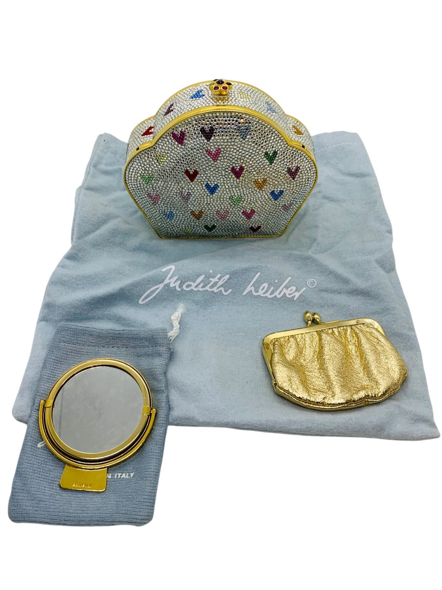 Judith Leiber Swarvoski Crystal Shoulder Bag with Dustbag & Mirror