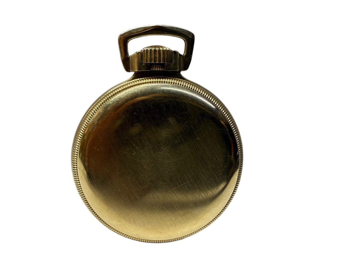 Vintage Illinoise Pocket Watch 10K Gold Filled Wind-Up Open Face 1920s