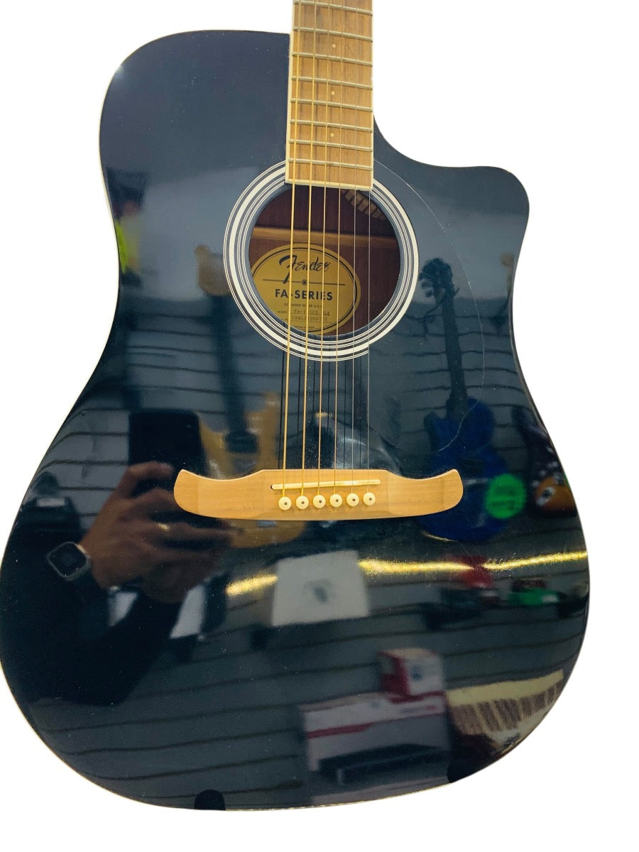 Fender FA-125CE BLK FA Series Hybrid Acoustic-Electric Guitar