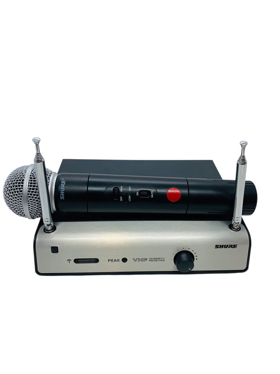 Shure VHF Diversity Receiver 182.200 MHz w/ Shure SM58 Microphone