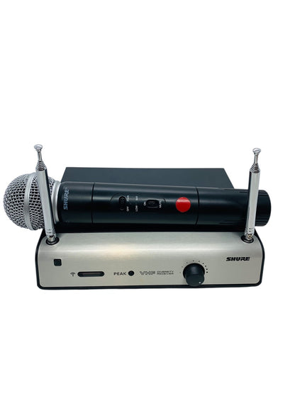 Shure VHF Diversity Receiver 182.200 MHz w/ Shure SM58 Microphone