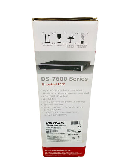 Hikvision DS-7600 Series DS-7608NI-I2/8P Network Video Recorder NEW