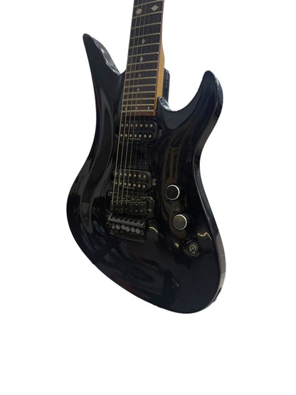 Schecter Guitar A-7+ Diamond Series Black Solid Body Electric Guitar 1999