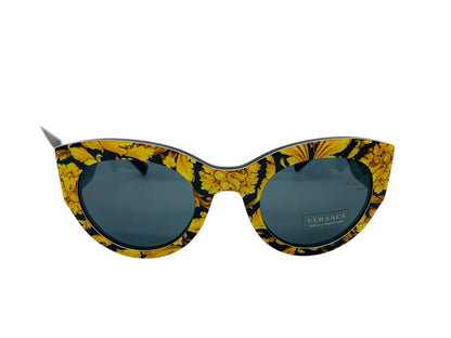 Versace Baroque Yellow |Black Floral Lady's Sungless Mod. 4353 5283/87 | 51-26 140