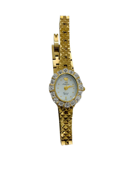 Jules jurgensen 3355DS Gold Tone Lady's Diamond Quartz Watch