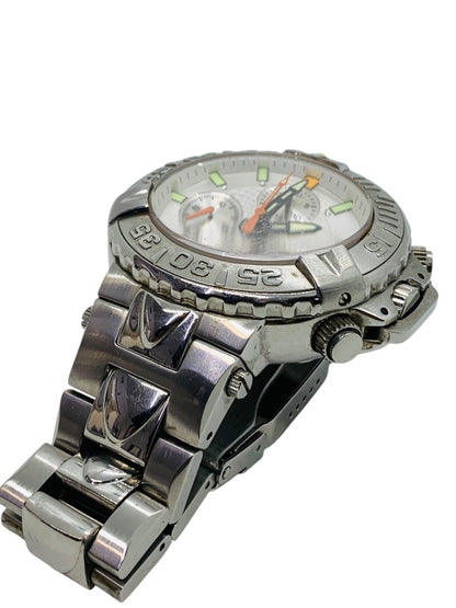 Invicta Subaqua Noma II Automatic 52mm Watch Stainless Steel Band White Dial 7in