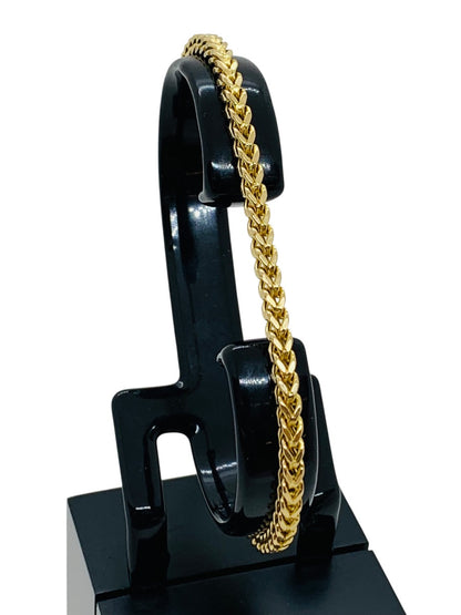 14K Franco Yellow Gold Bracelet | Size 8 | 5.5g