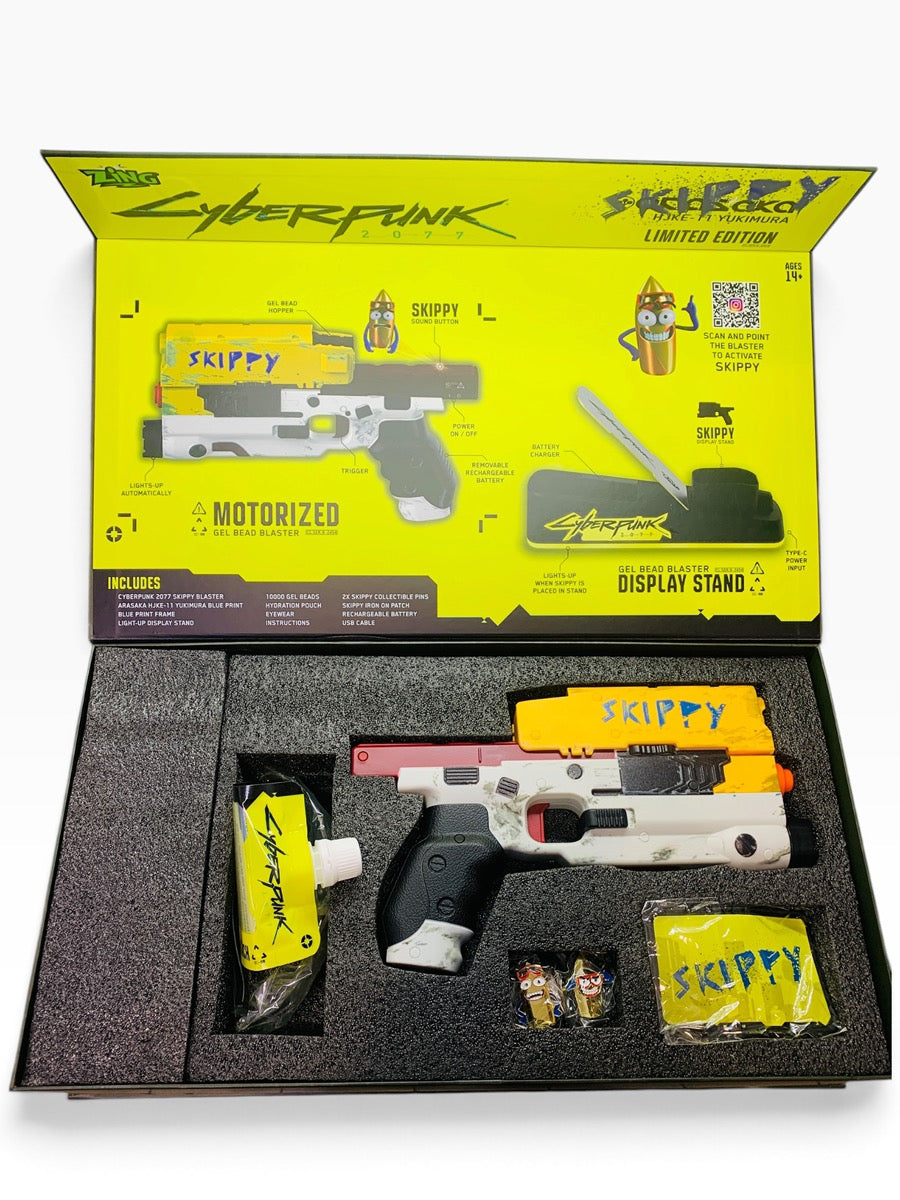 Zing Gel Blaster CYBERPUNK 2077 SKIPPY LIMITED EDITION Bundle