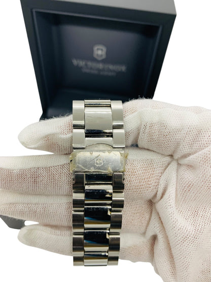 Victorinox 241658 Classic Champagne Dial Stainless Steel Chronograph Men's Watch