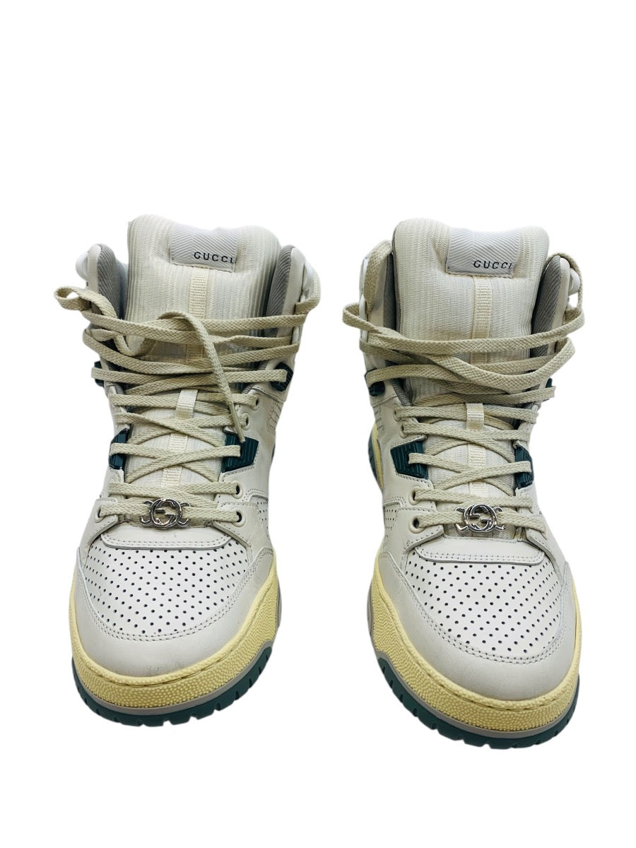 Gucci 765437 Interlocking G High-Cut Distressed Effect 401/2=7 U.S Men