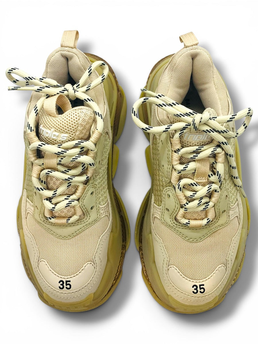 Balenciaga Triple S Women's Sneakers | US 4 | Nude Color