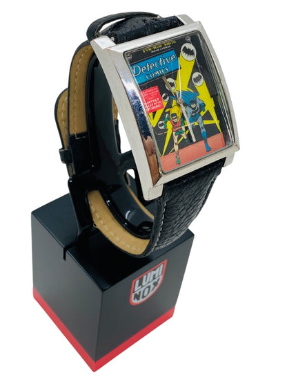 Accutime BAT5033 Detective Comics Watch, Leather Band, Quartz, 40x33mm
