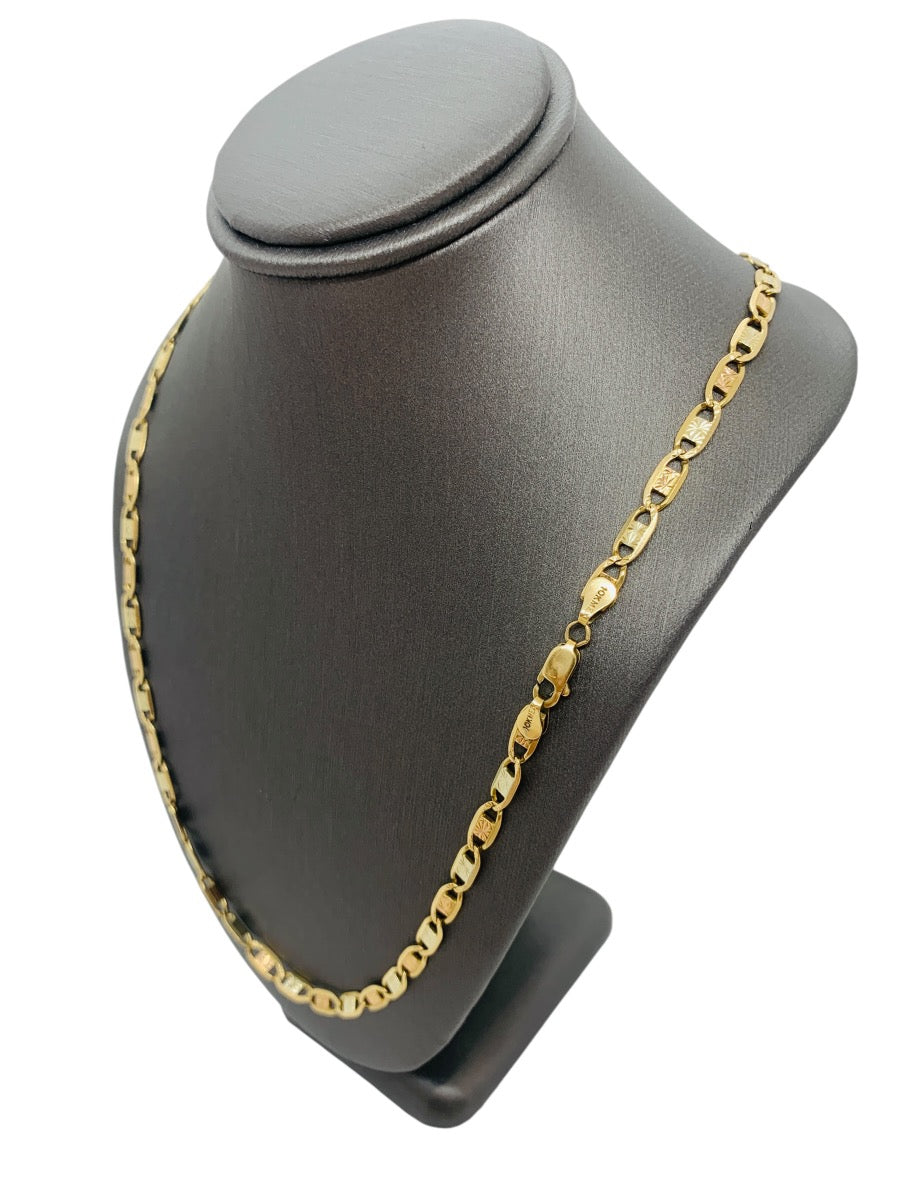 3 Tone 10K Gucci Gold Chain | Size 25 | 16.3g
