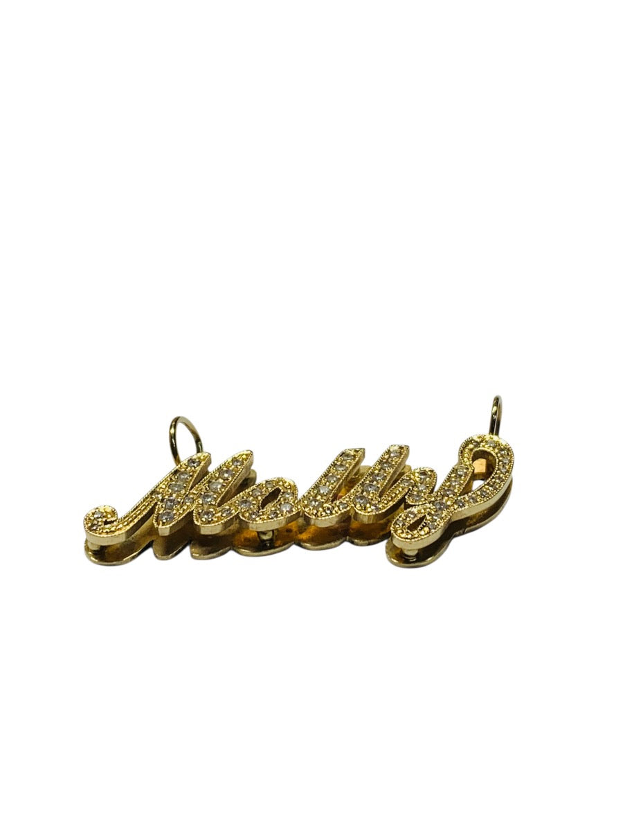 14K Yellow Gold "Molly" Design Pendant 8.5 Grams |1 3/4" x 1"