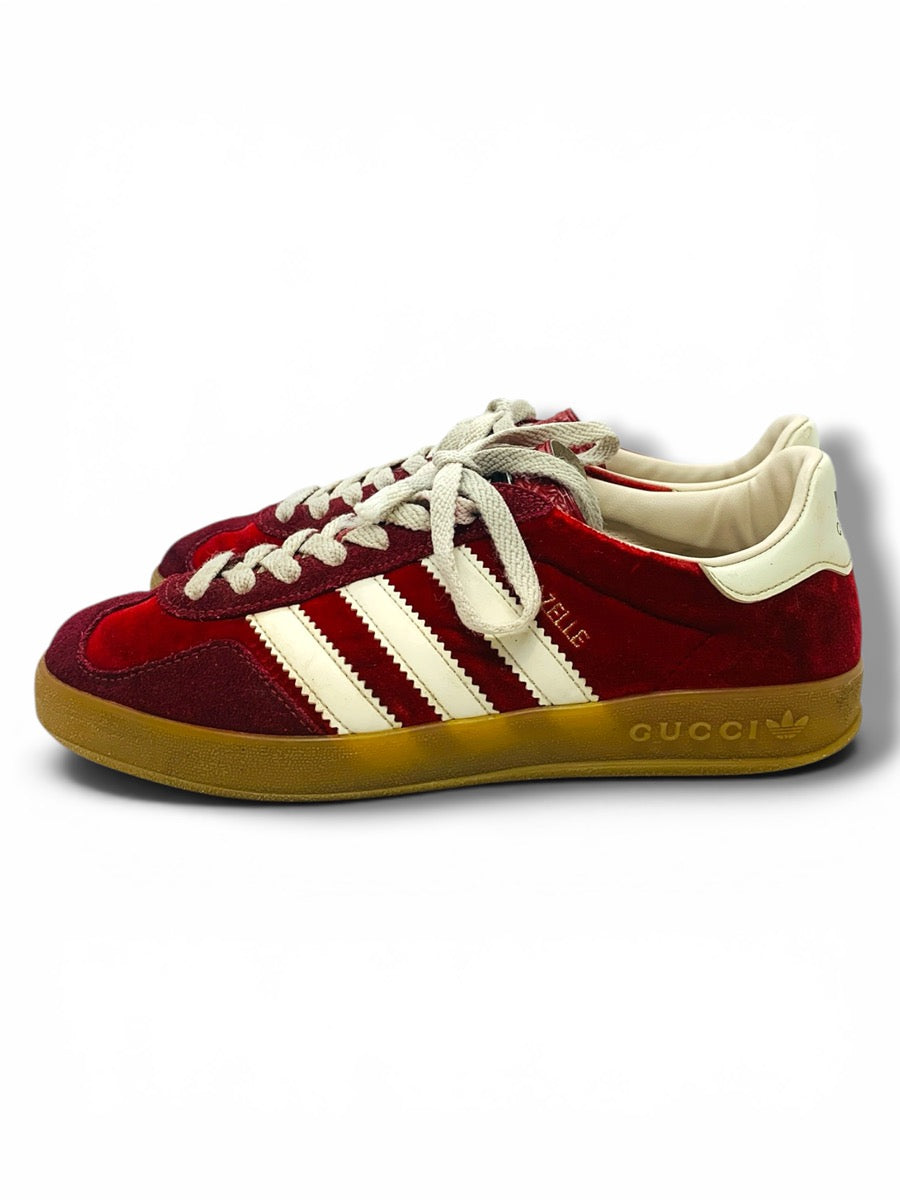 Gucci x Adidas Gazelle Men's Sneakers | US 6.5 | Red Suede