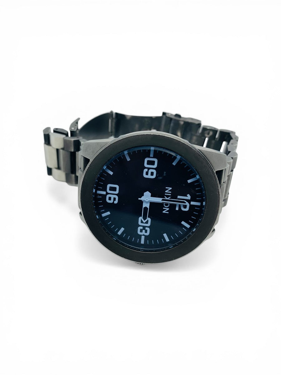 Nixon The Corporal Take Charge Blue Dial Stainless Men's Surf Watch