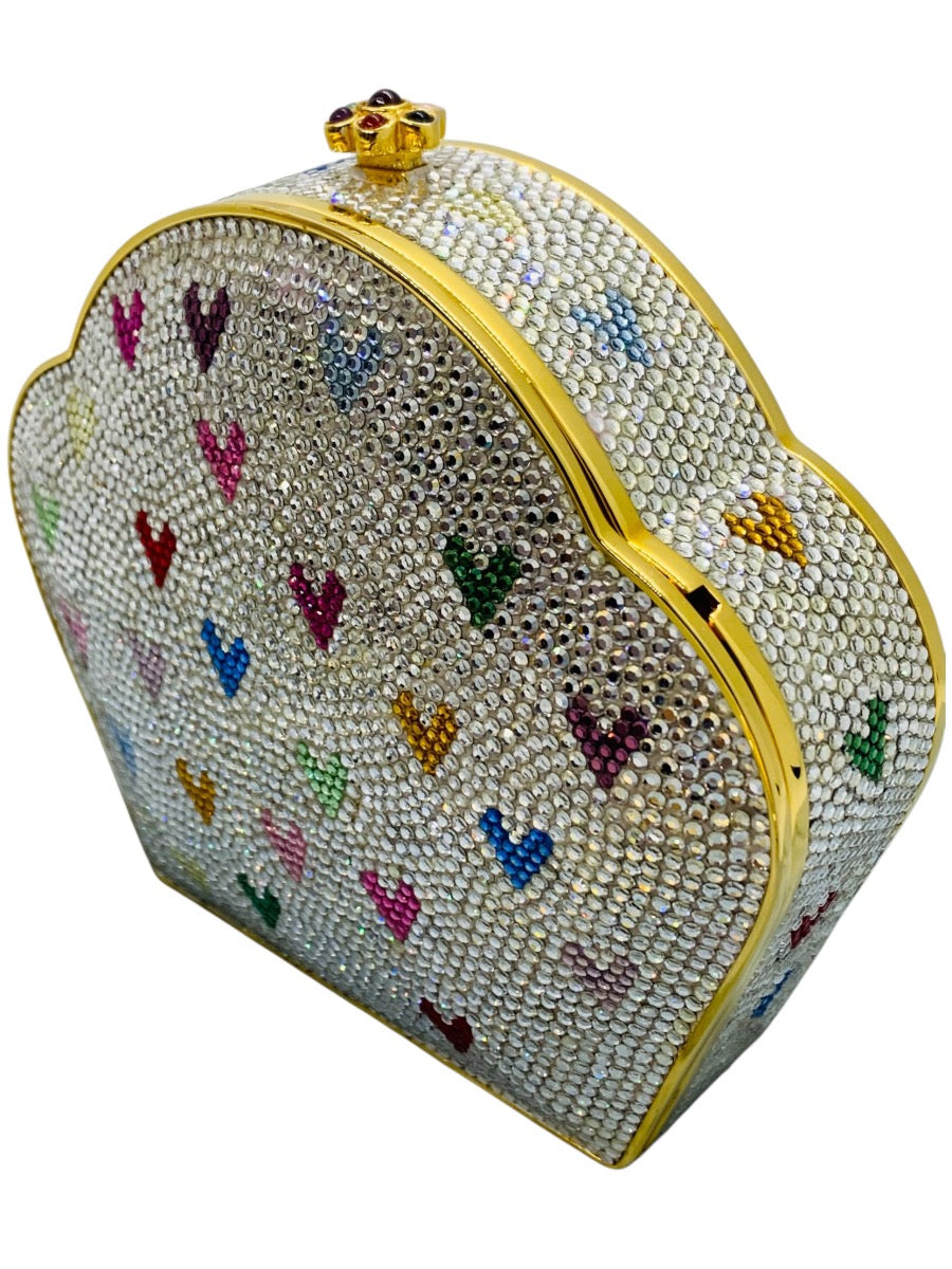 Judith Leiber Swarvoski Crystal Shoulder Bag with Dustbag & Mirror