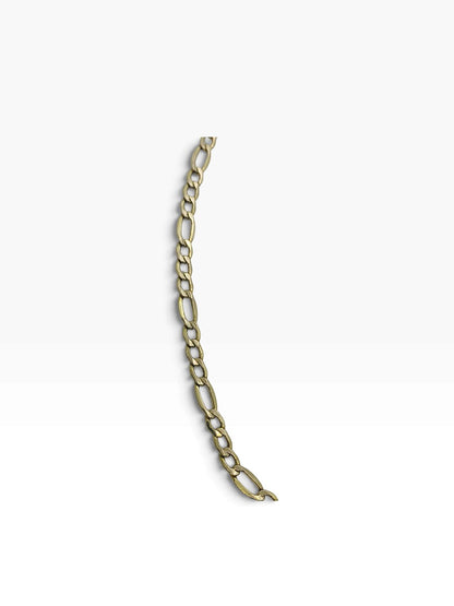 10K Yellow Gold Figaro Chain 5.8 Grams | 5mm Width | 24" Length