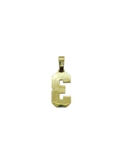 10K Yellow Gold "3" Design Pendant | 0.70CTW | 8.7g