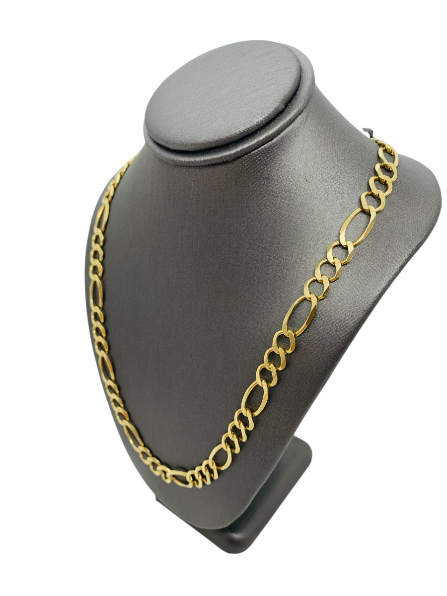 14K Yellow Gold Figaro Chain | Size 26 | 31g