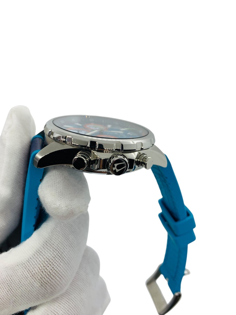 Bulova E1 Team Miami Chronograph Blue Mens Marine Star Watch 96B460