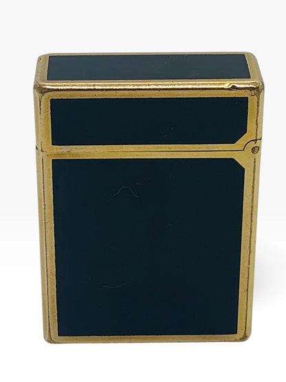 Vintage St Dupont Chinese Black Lacquer Ligne 1 Short Pocket Lighter