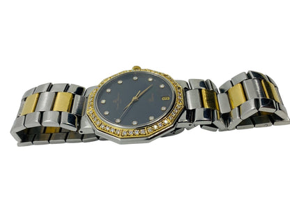 Baume & Mercier Riviera 5131.050 18k Gold/SS Diamond Bezel Swiss Quartz Watch