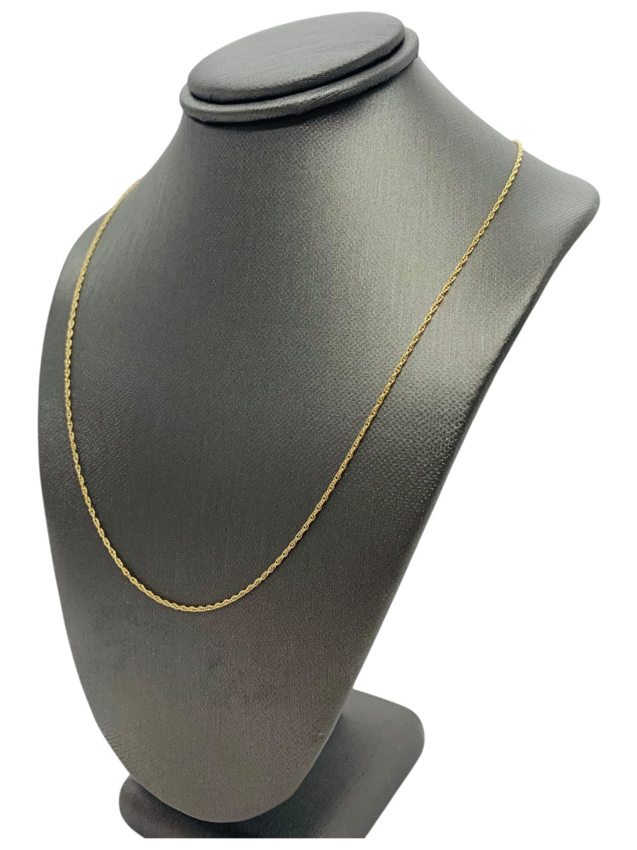 14K Yellow Gold Rope Chain | 16" | 1.1g